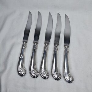 Knives Set Of 5 William Adams Olde English Pistol Grip Handle Sheffield England